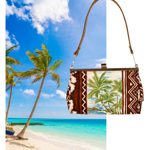 JEROME GRUET PARIS Tropical Print Vintage Baguette - Picture 2 of 14